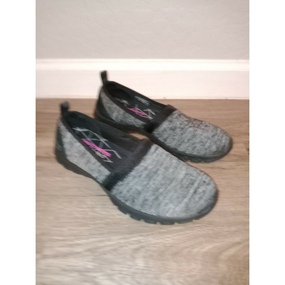 Skechers Air-Cooled Memory Foam Slip On Shoes, Black, Gray Women’s Size-7.5